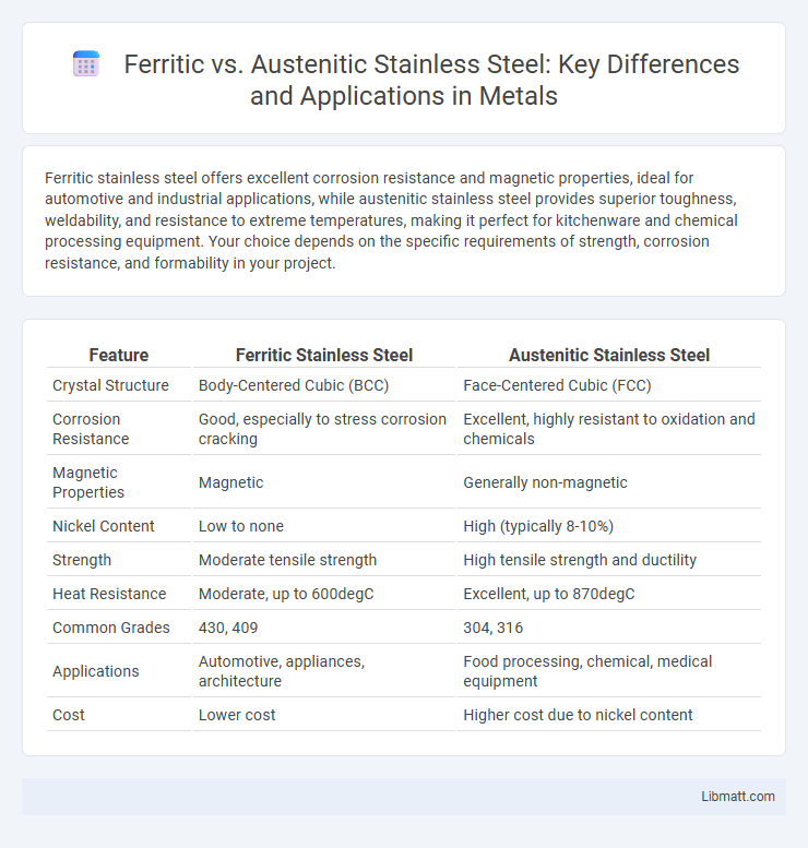 Ferritic vs. Austenitic Stainless Steel: Key Differences and Applications in Metals