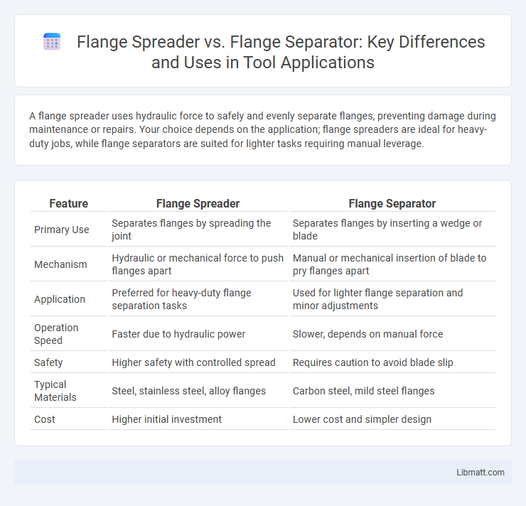 Flange Spreader vs. Flange Separator: Key Differences and Uses in Tool Applications