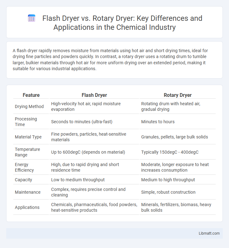Flash Dryer vs. Rotary Dryer: Key Differences and Applications in the Chemical Industry