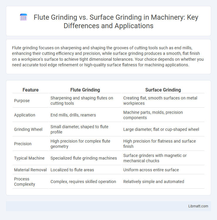 Flute Grinding vs. Surface Grinding in Machinery: Key Differences and Applications