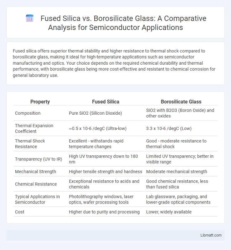 Fused Silica vs. Borosilicate Glass: A Comparative Analysis for Semiconductor Applications