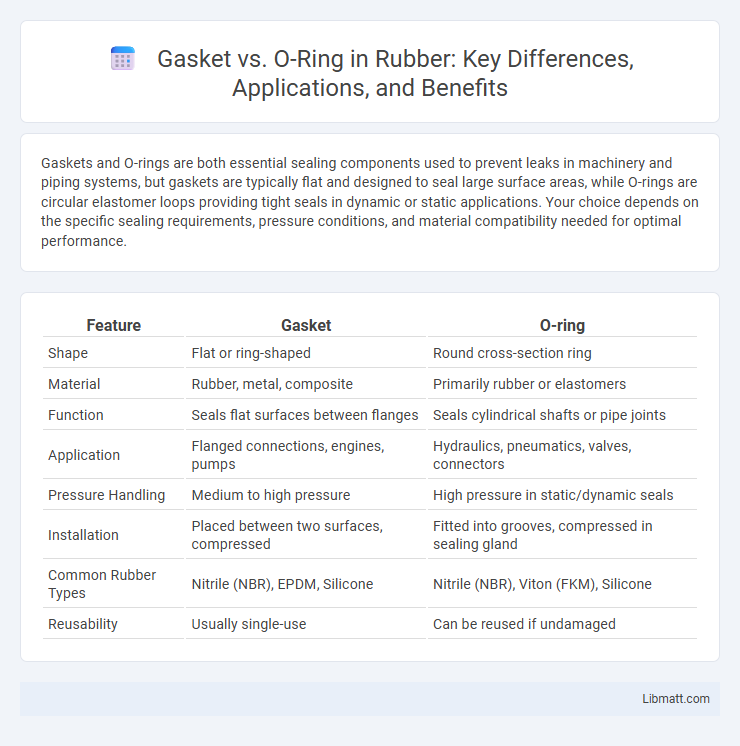 Gasket vs. O-Ring in Rubber: Key Differences, Applications, and Benefits