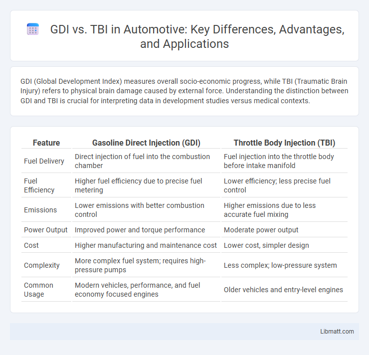 GDI vs. TBI in Automotive: Key Differences, Advantages, and Applications