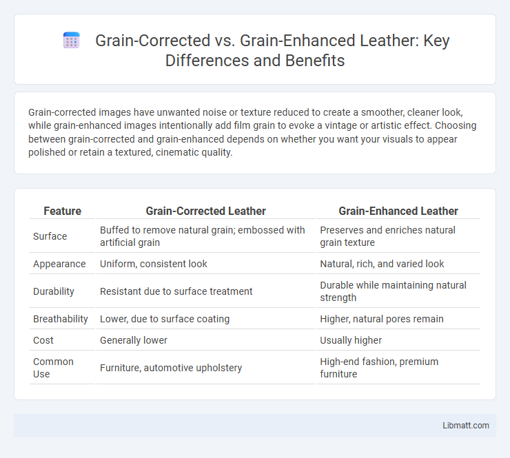 Grain-Corrected vs. Grain-Enhanced Leather: Key Differences and Benefits