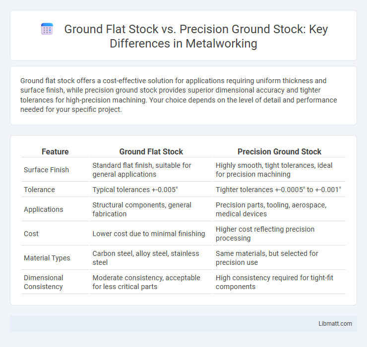 Ground Flat Stock vs. Precision Ground Stock: Key Differences in Metalworking