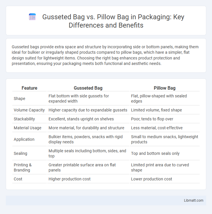 Gusseted Bag vs. Pillow Bag in Packaging: Key Differences and Benefits