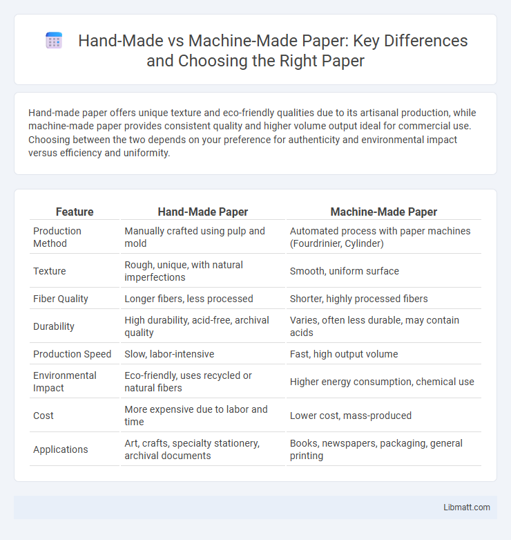 Hand-Made vs Machine-Made Paper: Key Differences and Choosing the Right Paper