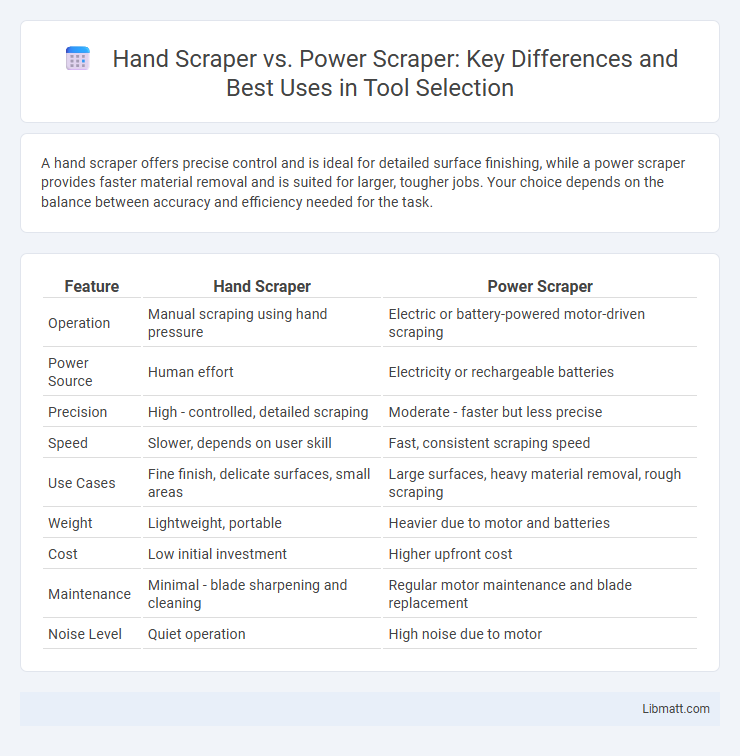 Hand Scraper vs. Power Scraper: Key Differences and Best Uses in Tool Selection