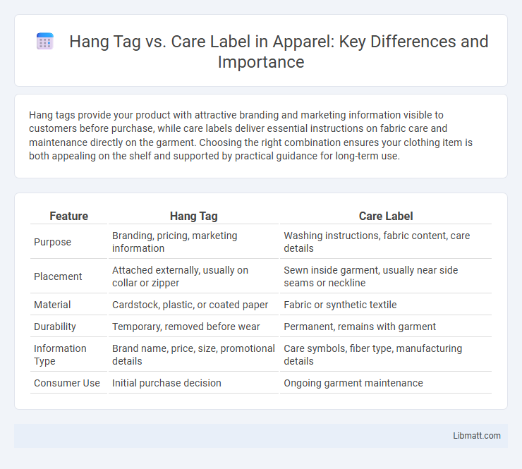 Hang Tag vs. Care Label in Apparel: Key Differences and Importance