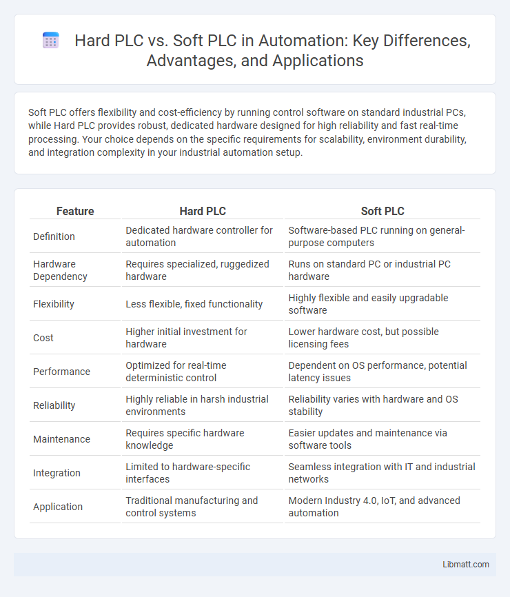 Hard PLC vs. Soft PLC in Automation: Key Differences, Advantages, and Applications