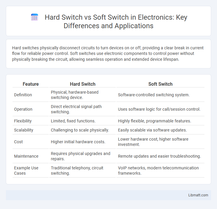 Hard Switch vs Soft Switch in Electronics: Key Differences and Applications