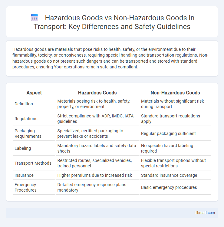 Hazardous Goods vs Non-Hazardous Goods in Transport: Key Differences and Safety Guidelines