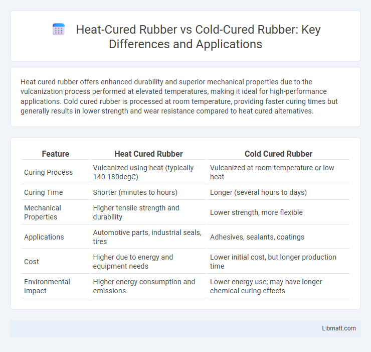 Heat-Cured Rubber vs Cold-Cured Rubber: Key Differences and Applications
