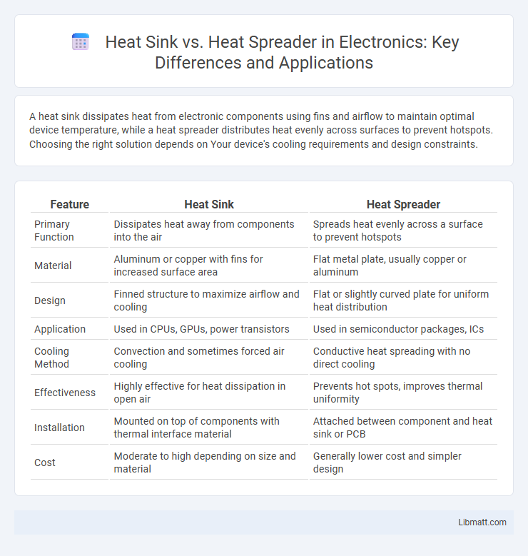 Heat Sink vs. Heat Spreader in Electronics: Key Differences and Applications