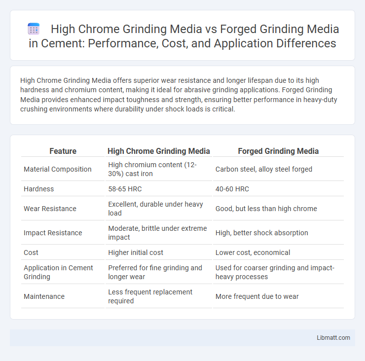 High Chrome Grinding Media vs Forged Grinding Media in Cement: Performance, Cost, and Application Differences