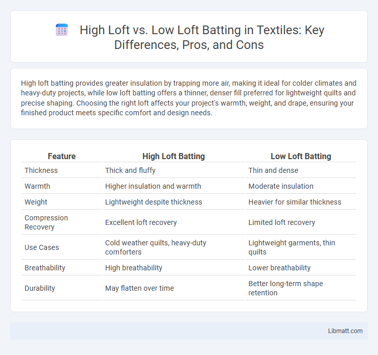 High Loft vs. Low Loft Batting in Textiles: Key Differences, Pros, and Cons