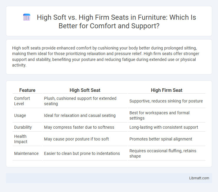 High Soft vs. High Firm Seats in Furniture: Which Is Better for Comfort and Support?