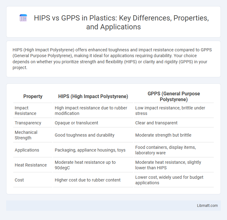 HIPS vs GPPS in Plastics: Key Differences, Properties, and Applications