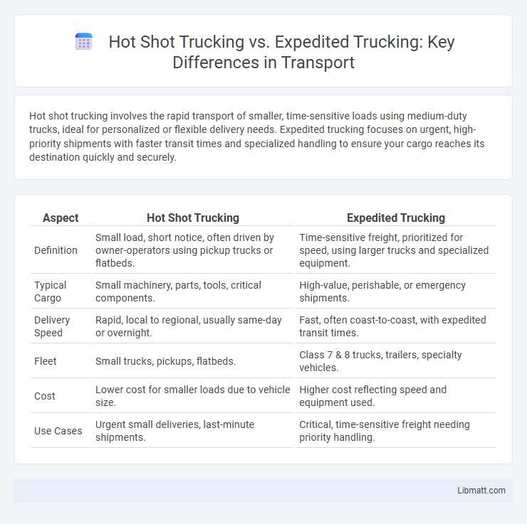 Hot Shot Trucking vs. Expedited Trucking: Key Differences in Transport