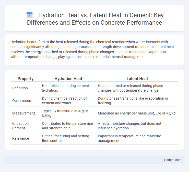 Hydration Heat vs. Latent Heat in Cement: Key Differences and Effects on Concrete Performance