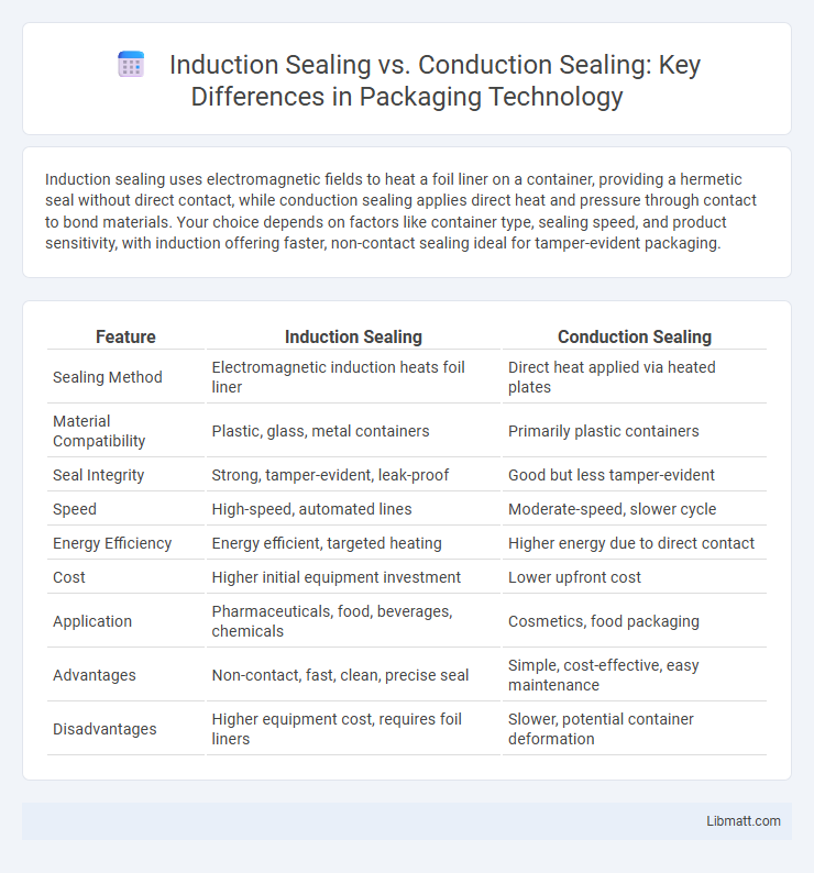 Induction Sealing vs. Conduction Sealing: Key Differences in Packaging Technology