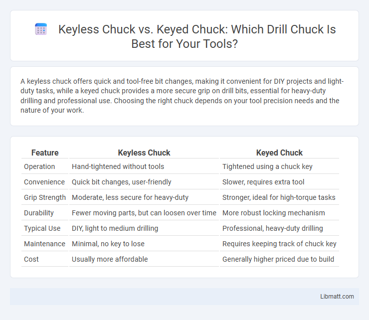 Keyless Chuck vs. Keyed Chuck: Which Drill Chuck Is Best for Your Tools?