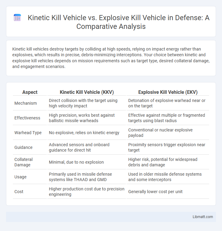 Kinetic Kill Vehicle vs. Explosive Kill Vehicle in Defense: A Comparative Analysis