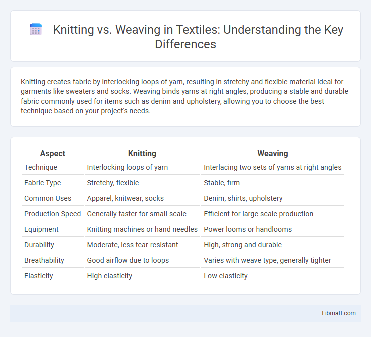 Knitting vs. Weaving in Textiles: Understanding the Key Differences