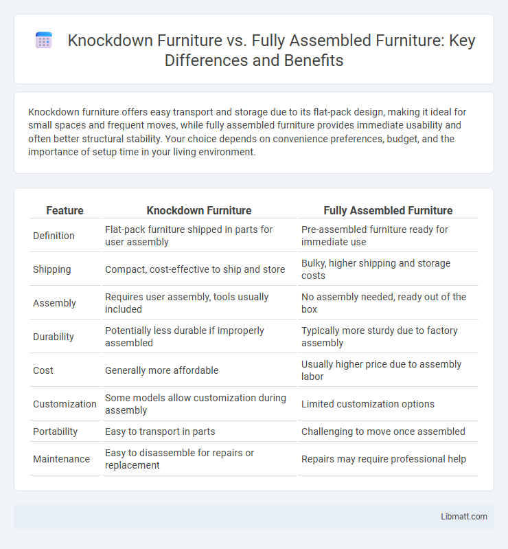 Knockdown Furniture vs. Fully Assembled Furniture: Key Differences and Benefits