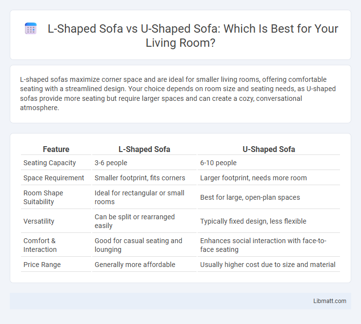 L-Shaped Sofa vs U-Shaped Sofa: Which Is Best for Your Living Room?