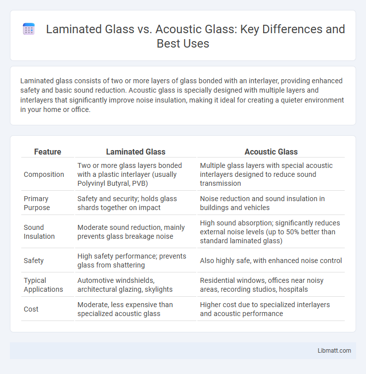 Laminated Glass vs. Acoustic Glass: Key Differences and Best Uses