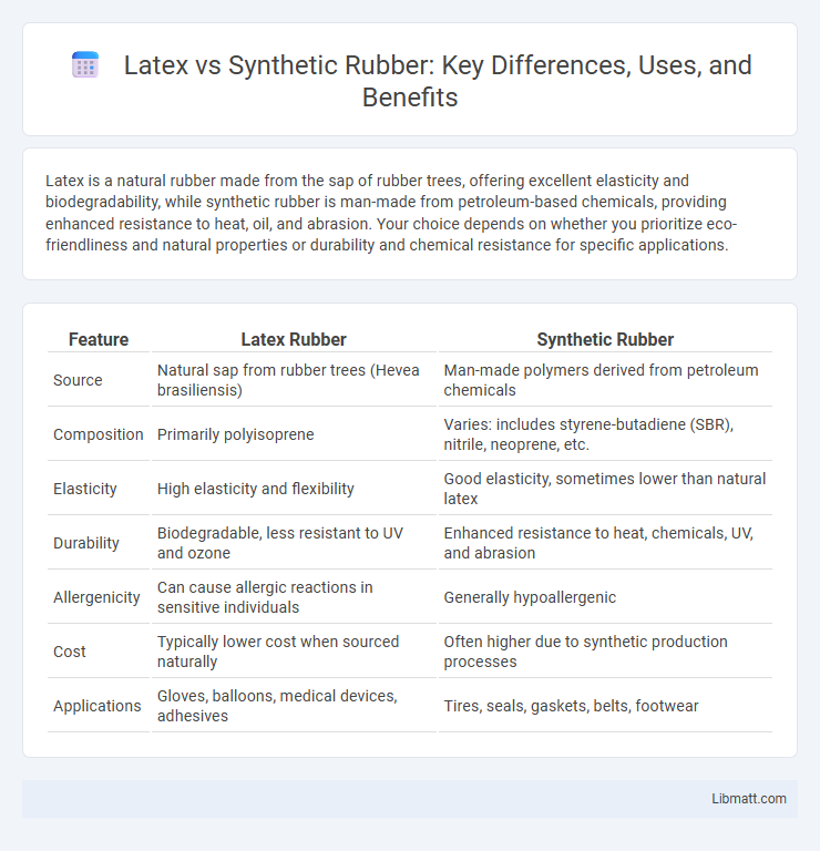 Latex vs Synthetic Rubber: Key Differences, Uses, and Benefits