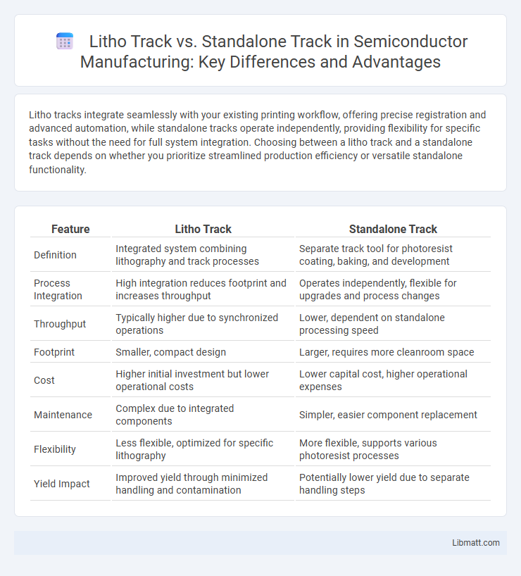 Litho Track vs. Standalone Track in Semiconductor Manufacturing: Key Differences and Advantages