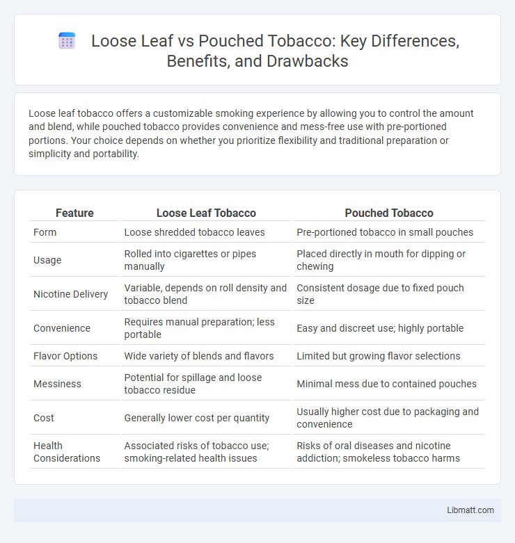 Loose Leaf vs Pouched Tobacco: Key Differences, Benefits, and Drawbacks