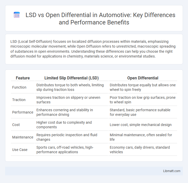 LSD vs Open Differential in Automotive: Key Differences and Performance Benefits