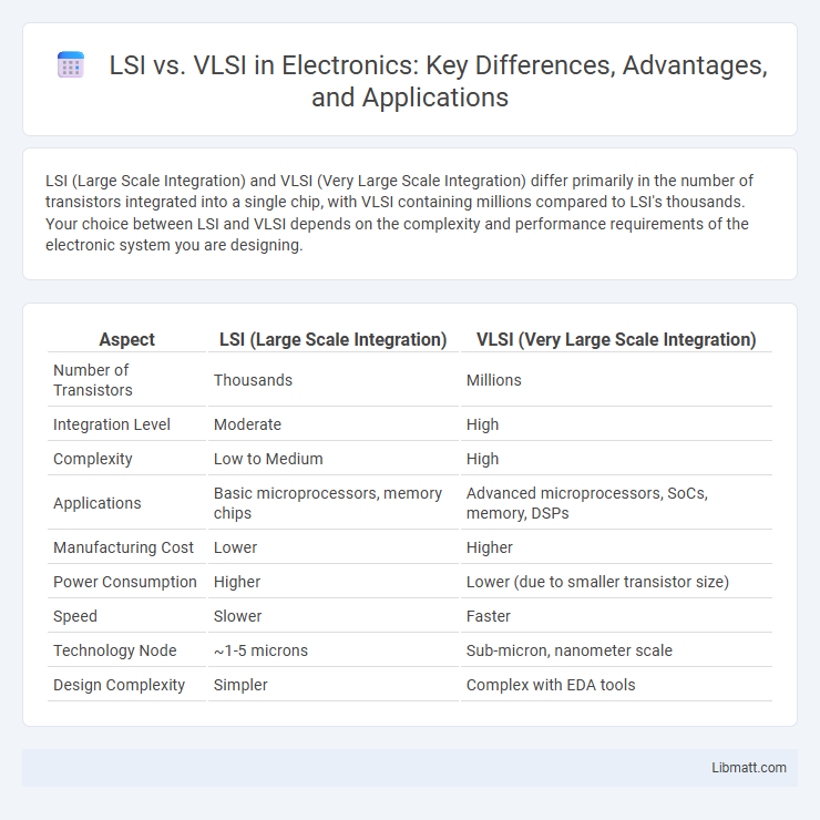 LSI vs. VLSI in Electronics: Key Differences, Advantages, and Applications