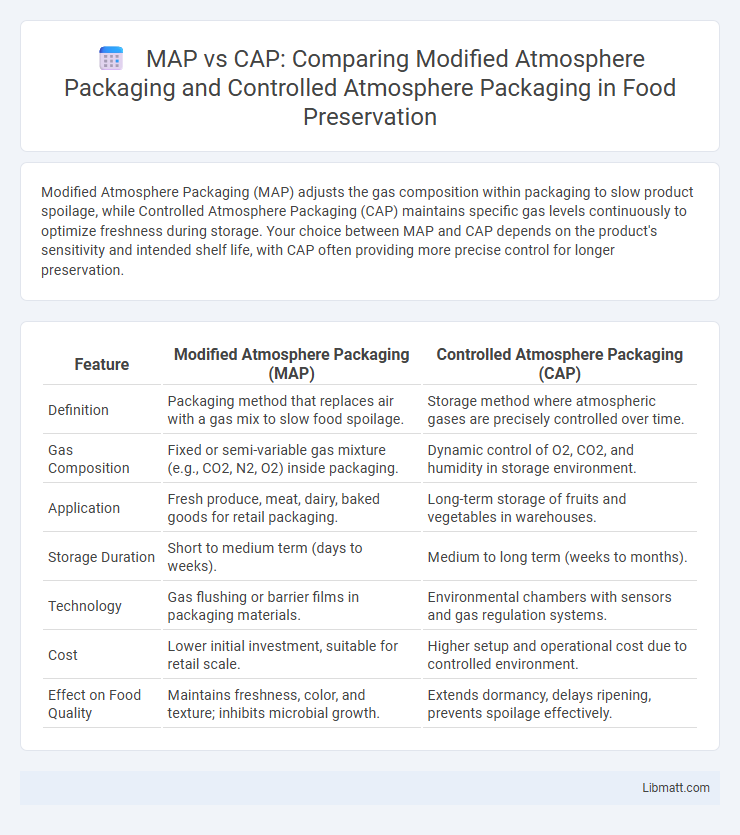 MAP vs CAP: Comparing Modified Atmosphere Packaging and Controlled Atmosphere Packaging in Food Preservation