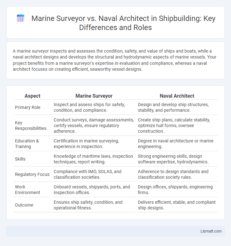 Marine Surveyor vs. Naval Architect in Shipbuilding: Key Differences and Roles
