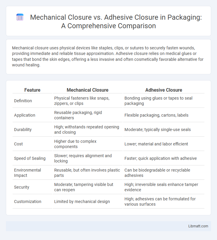 Mechanical Closure vs. Adhesive Closure in Packaging: A Comprehensive Comparison
