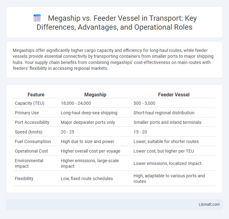 Megaship vs. Feeder Vessel in Transport: Key Differences, Advantages, and Operational Roles