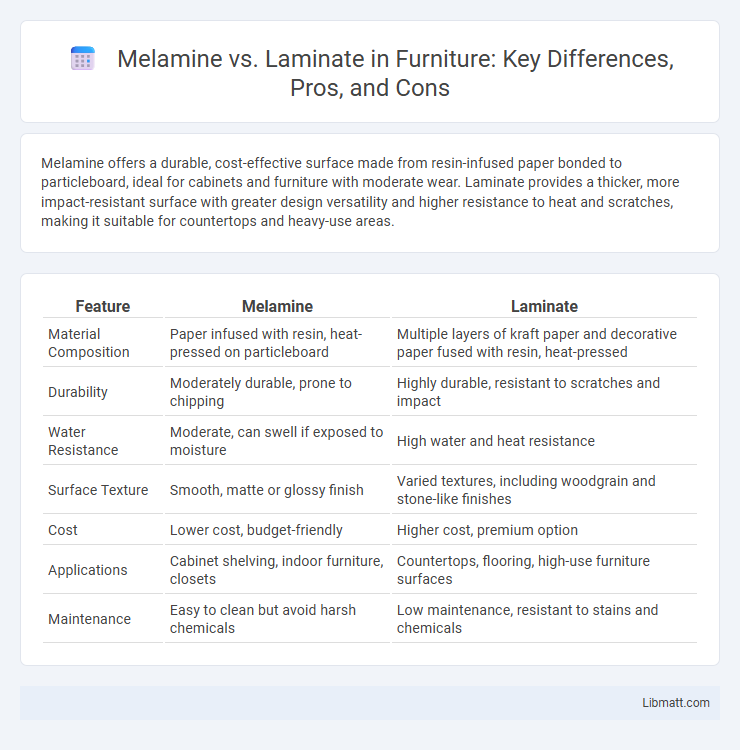 Melamine vs. Laminate in Furniture: Key Differences, Pros, and Cons