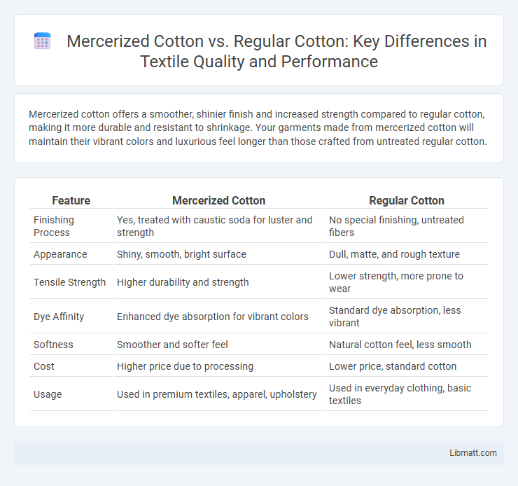 Mercerized Cotton vs. Regular Cotton: Key Differences in Textile Quality and Performance