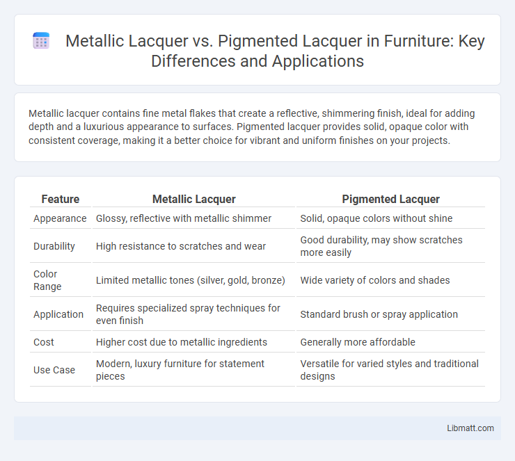 Metallic Lacquer vs. Pigmented Lacquer in Furniture: Key Differences and Applications