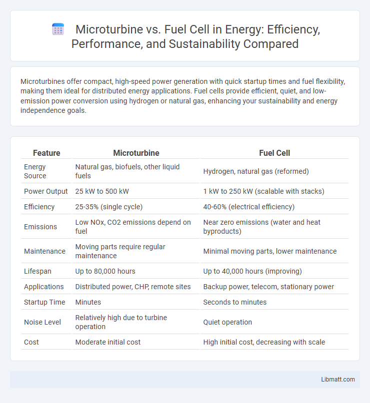 Microturbine vs. Fuel Cell in Energy: Efficiency, Performance, and Sustainability Compared