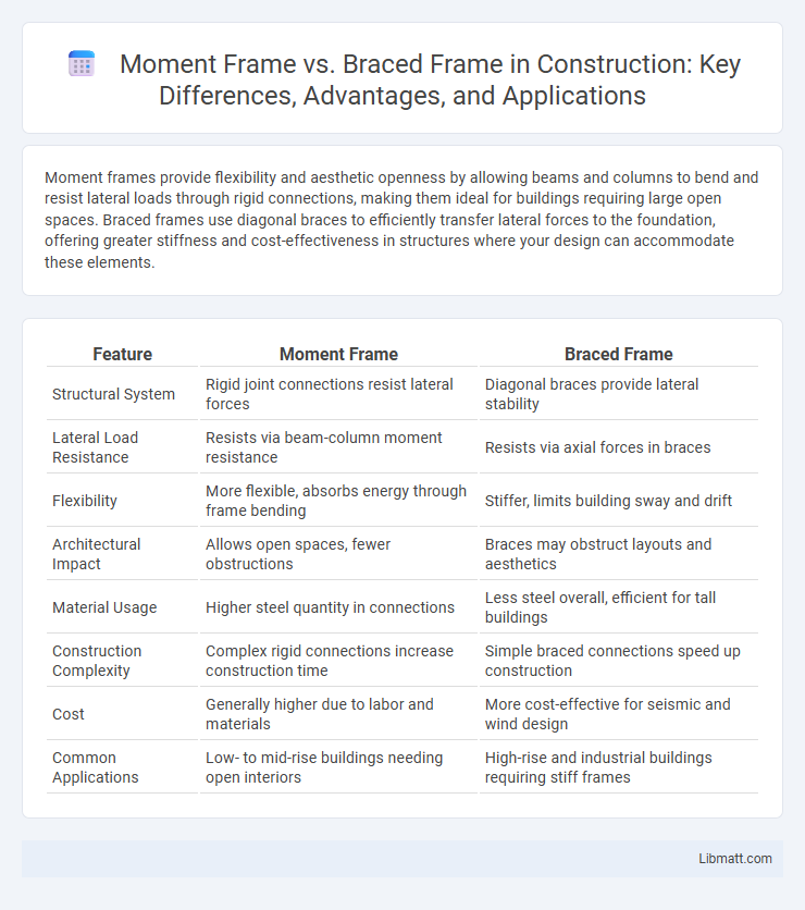 Moment Frame vs. Braced Frame in Construction: Key Differences, Advantages, and Applications