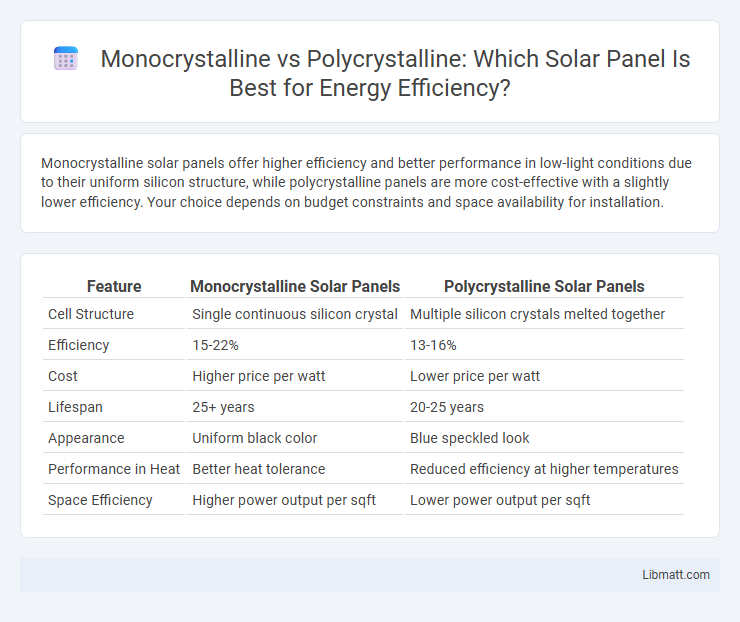 Monocrystalline vs Polycrystalline: Which Solar Panel Is Best for Energy Efficiency?