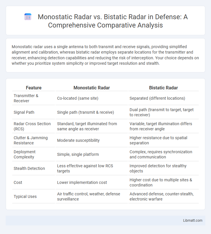 Monostatic Radar vs. Bistatic Radar in Defense: A Comprehensive Comparative Analysis