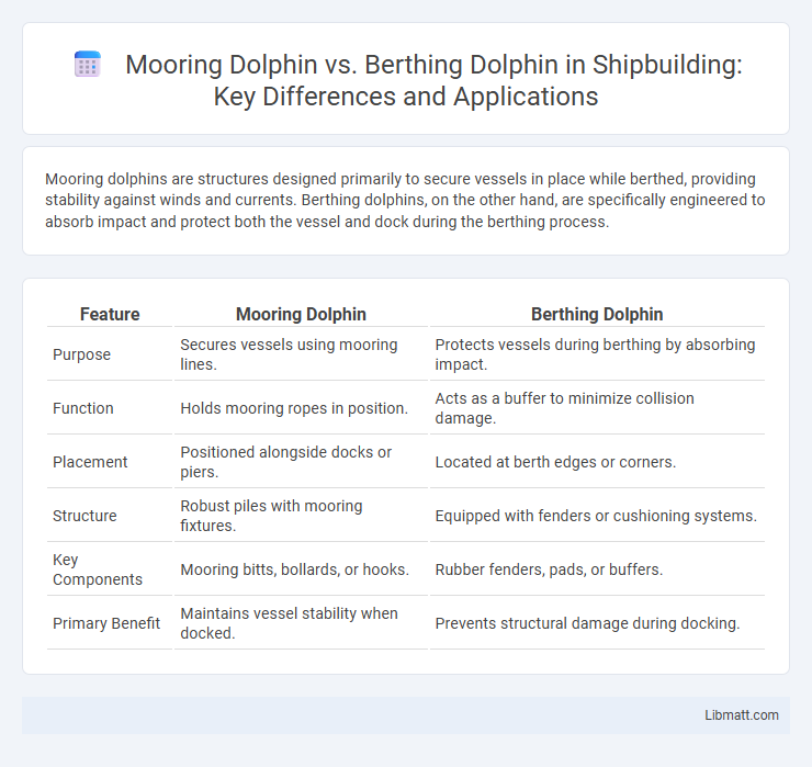 Mooring Dolphin vs. Berthing Dolphin in Shipbuilding: Key Differences and Applications
