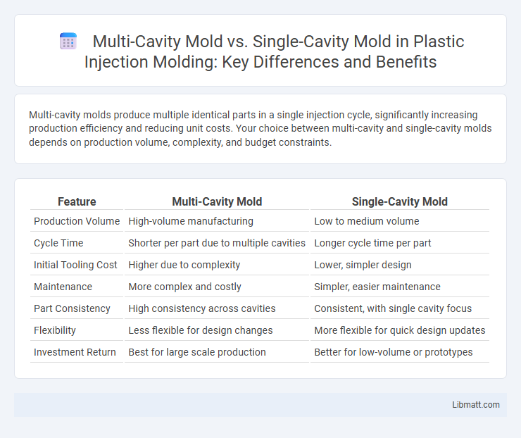 Multi-Cavity Mold vs. Single-Cavity Mold in Plastic Injection Molding: Key Differences and Benefits