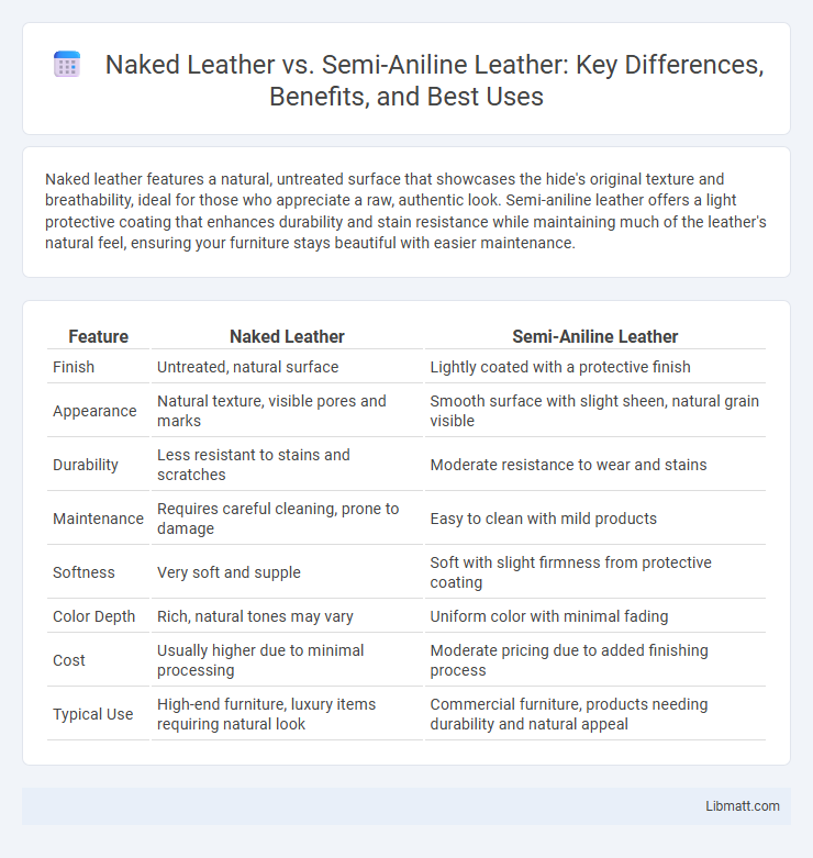 Naked Leather vs. Semi-Aniline Leather: Key Differences, Benefits, and Best Uses